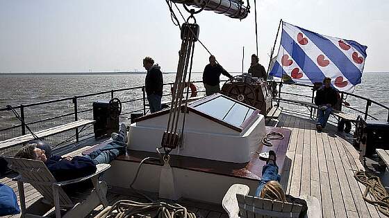 Mare Fan Fryslan an Deck