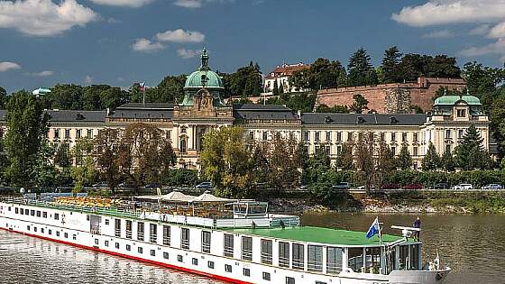 MS Florentina auf der Elbe