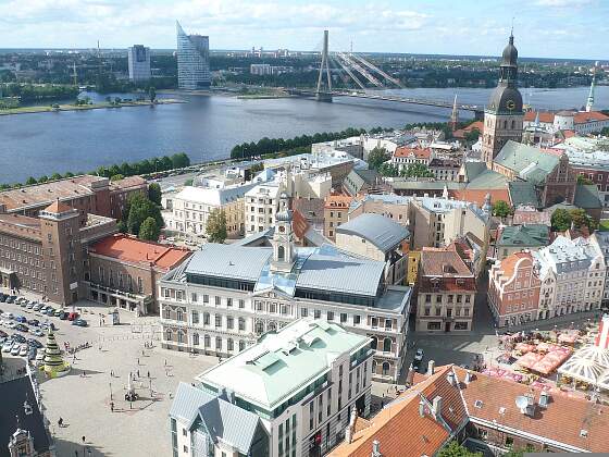 Lettland: Stadtpanorama Riga