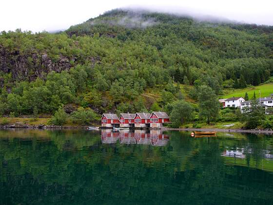 Norwegen, Flam: Aurlandsfjord