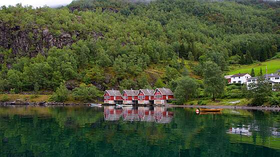 Norwegen, Flam: Aurlandsfjord
