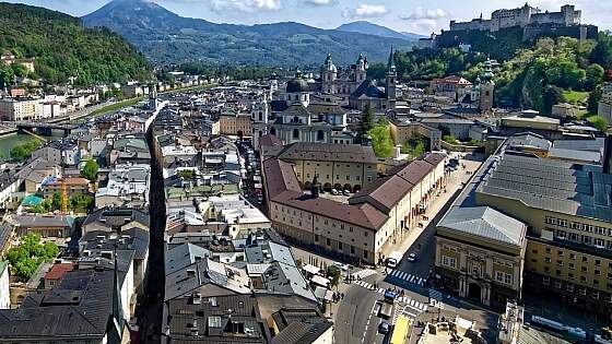 Österreich: Stadtpanorama Salzburg