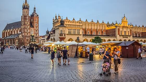 Polen: Krakau Innenstadt