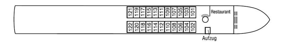 MS Alina: Deckplan Neptundeck