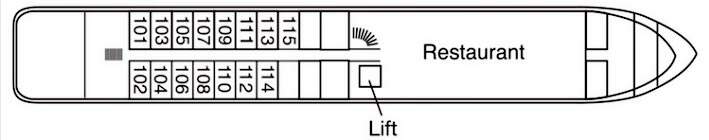 MS Magellan: Deckplan Dourodeck