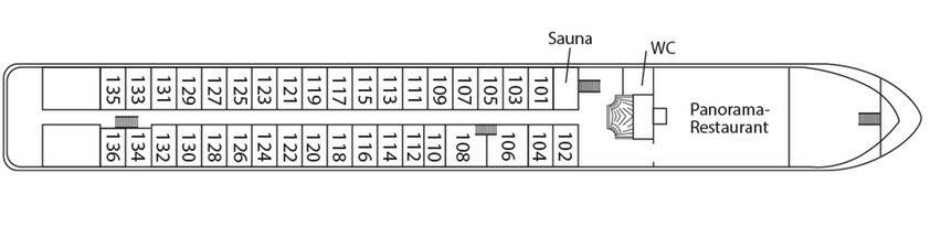 MS Swiss Crystal: Deckplan Emeralddeck