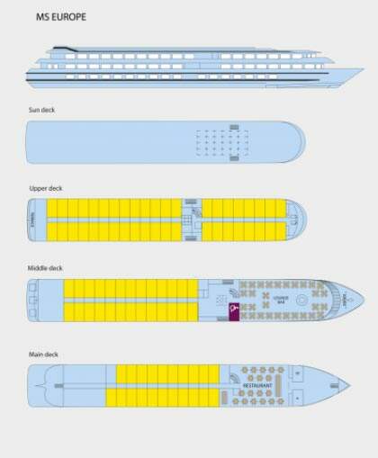 MS L'Europe: Deckplan