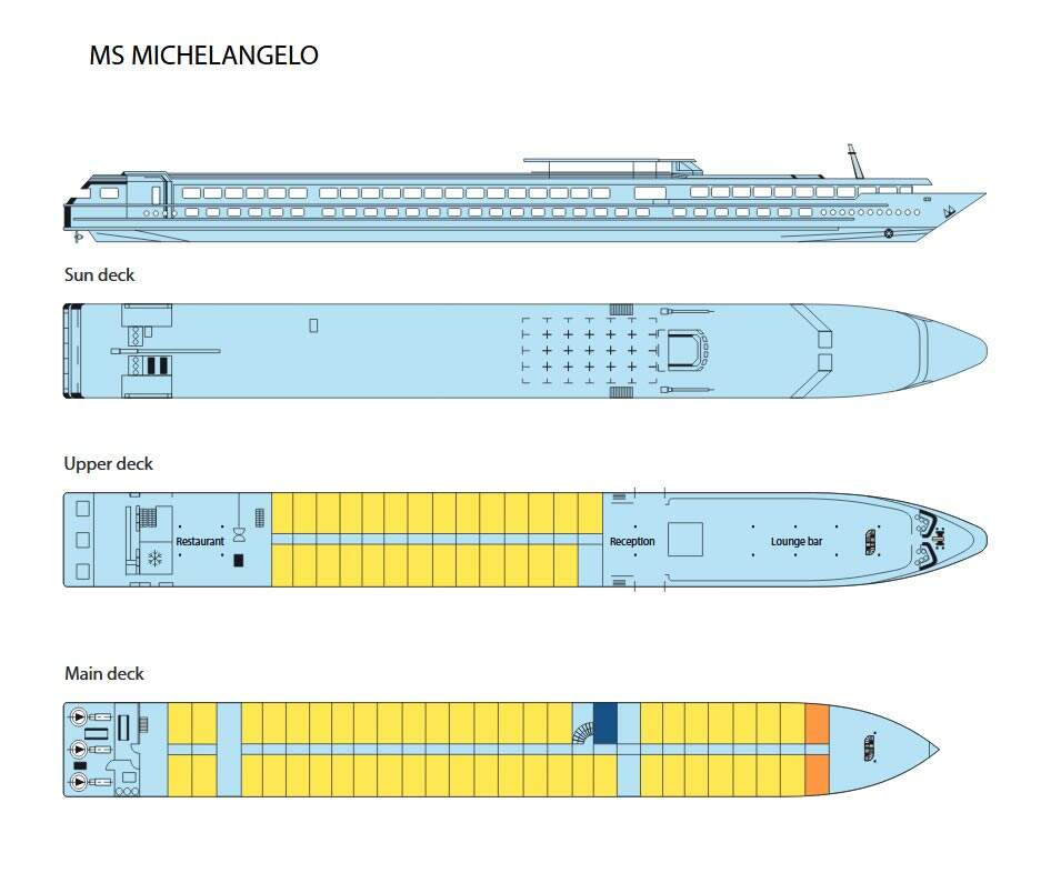 MS Michelangelo: Deckplan