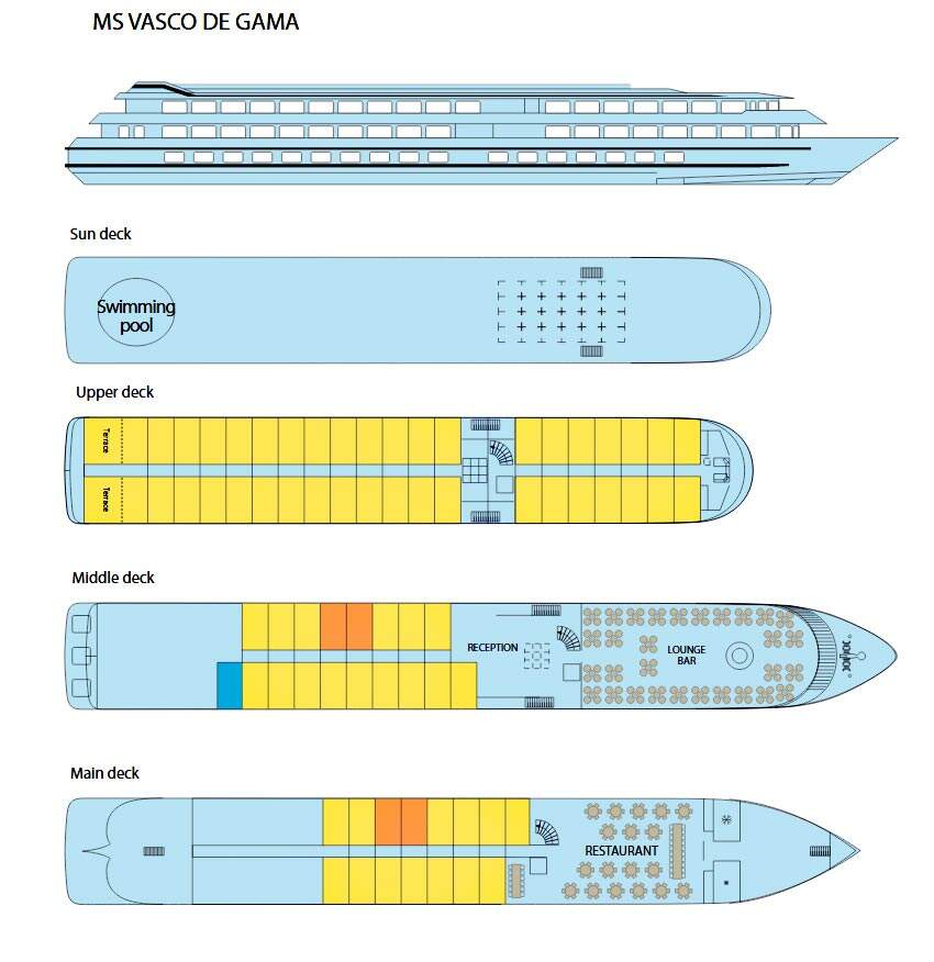 MS Vasco da Gama: Deckplan