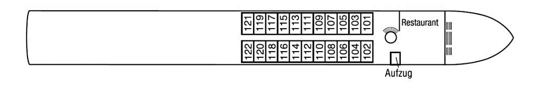 MS Amelia: Deckplan Neptundeck