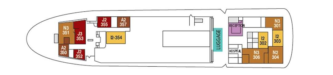 Deck C - MS Nordstjernen