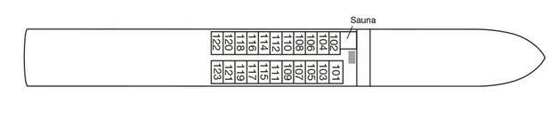 MS Asara: Deckplan Neptundeck