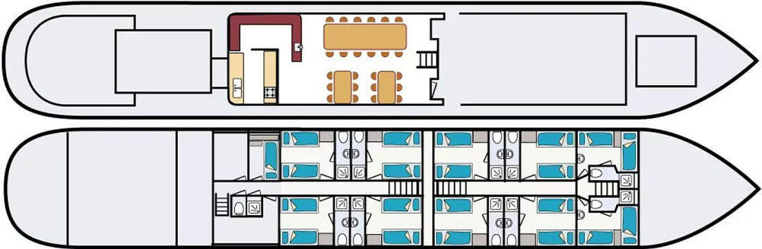 MS Flora: Deckplan