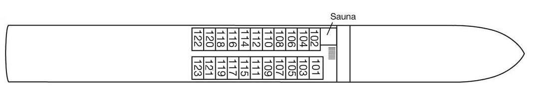 MS Alena: Deckplan Neptundeck