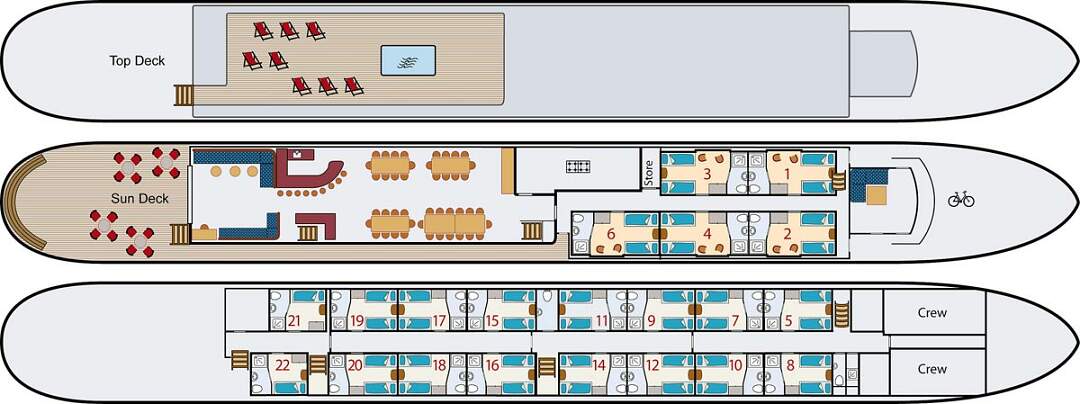 MS Magnifique 3: Deckplan