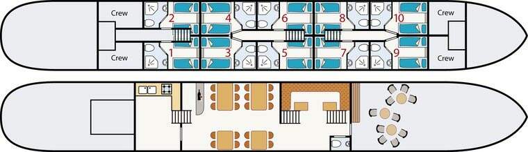 Deckplan MS Fleur