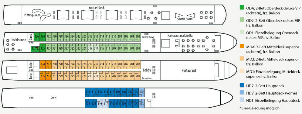 MS VistaSky: Deckplan 