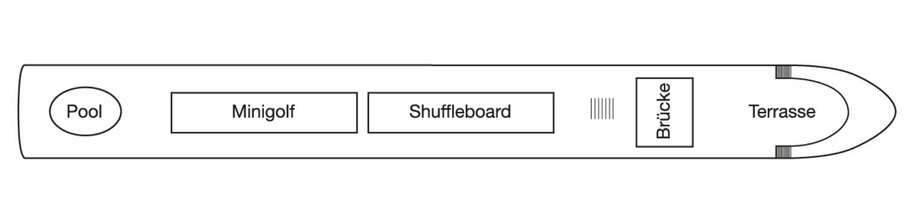 MS Annika: Deckplan Sonnendeck