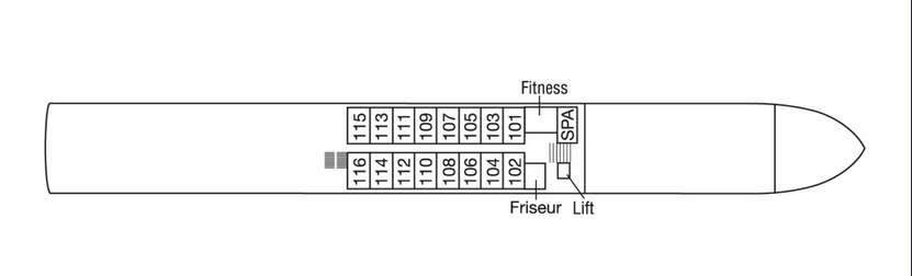 MS Annika: Deckplan Neptundeck