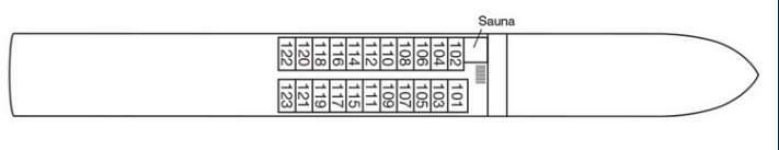 MS Antonia: Deckplan Neptundeck