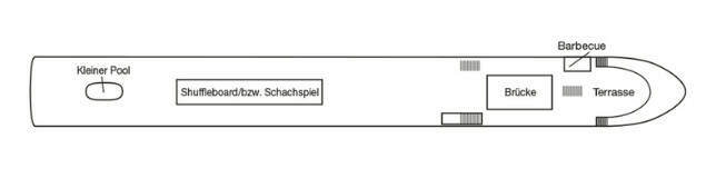 MS Alisa: Deckplan Sonnendeck