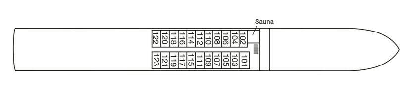 MS Alisa: Deckplan Neptundeck