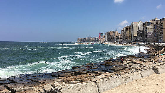 Alexandria, Ägypten: am Mittelmeer