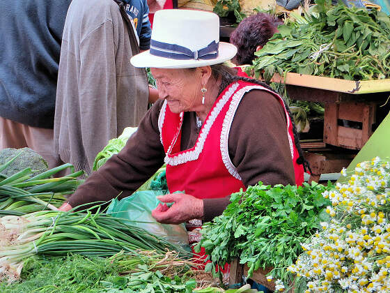 Markt in Cuenca, Ecuador