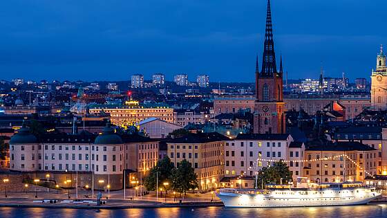 Schweden: Stockholm bei Nacht