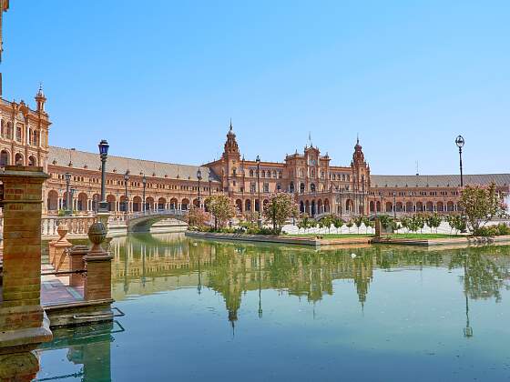 Spanien: Plaza de Espana in Sevilla