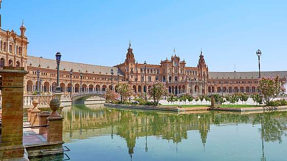 Plaza de Espana in Sevilla, Spanien