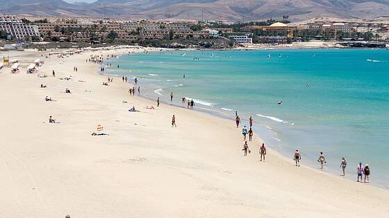Spanien, Kanaren: Strand auf Fuerteventura