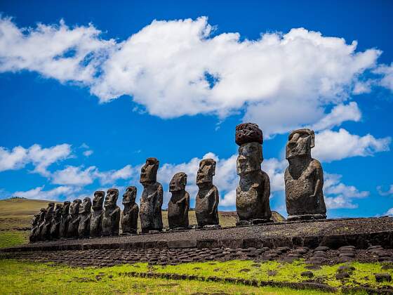 Chile: Moai - Steinfiguren der Osterinsel