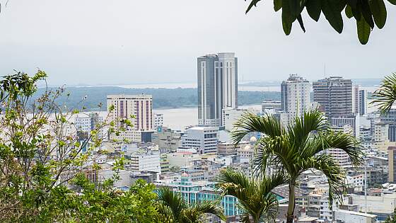 Blick auf Guayaquil, Ecuador