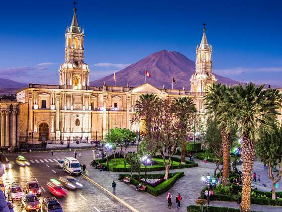 Kathedrale im Zentrum von Arequipa, Peru