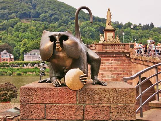 Heidelberg: Brückenaffe