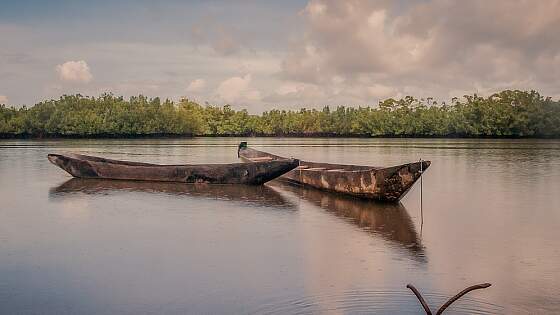 Gambia Fluss in Gambia, Afrika