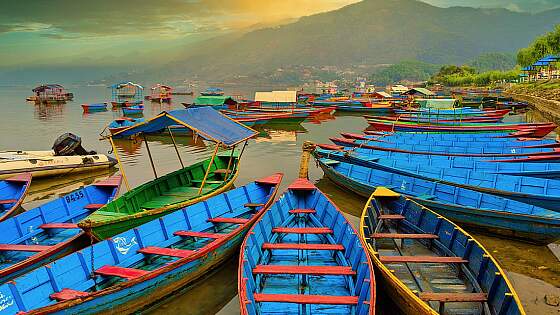 Nepal: am Phewa See bei Pokhara