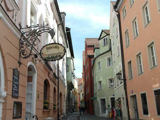 Altstadtgasse in Regensburg