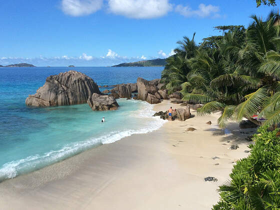 Seychellen: Strand auf La Digue