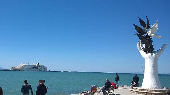 Kusadasi, Türkei: Hand des Friedens