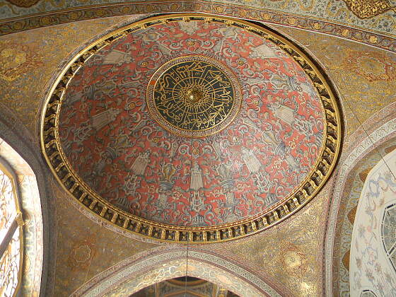prachtvolle Decke im Topkapi Palast, Istanbul