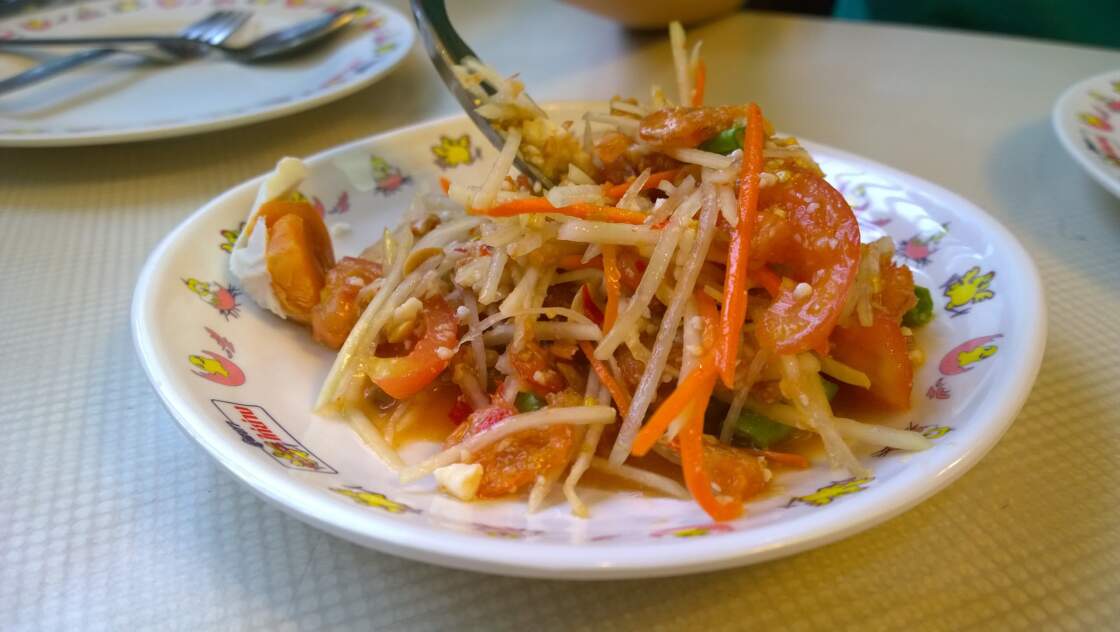 kulinarisches Thailand: Papaya Salat