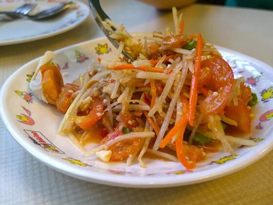 kulinarisches Thailand: Papaya Salat