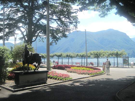 Lugano, Tessin: am Luganer See