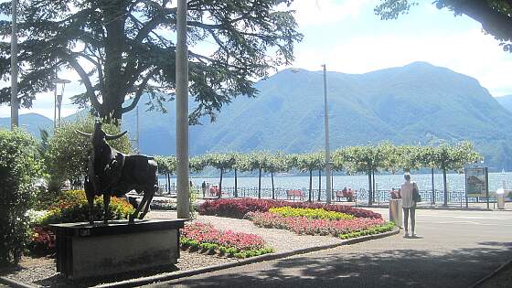 Lugano, Tessin: am Luganer See