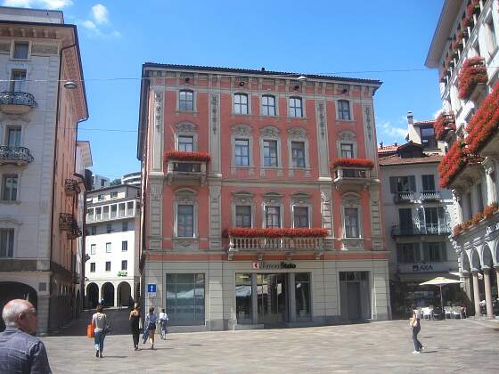 in der Luganer Altstadt im Tessin, Schweiz