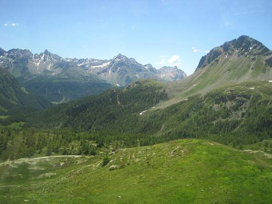 Bergwelt in Graubünden, Schweiz