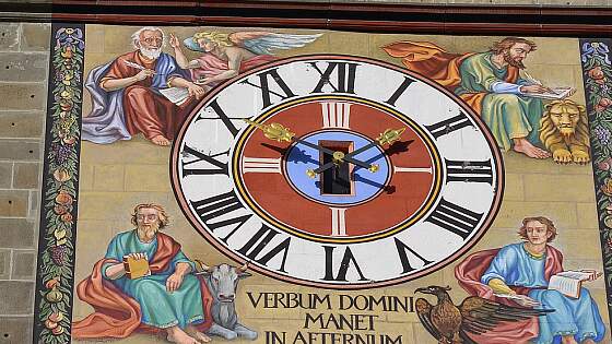 Brasov, Rumänien: Uhr der Schwarzen Kirche