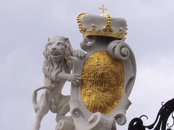 Wien: Schloss Belvedere - Wappen mit Löwen